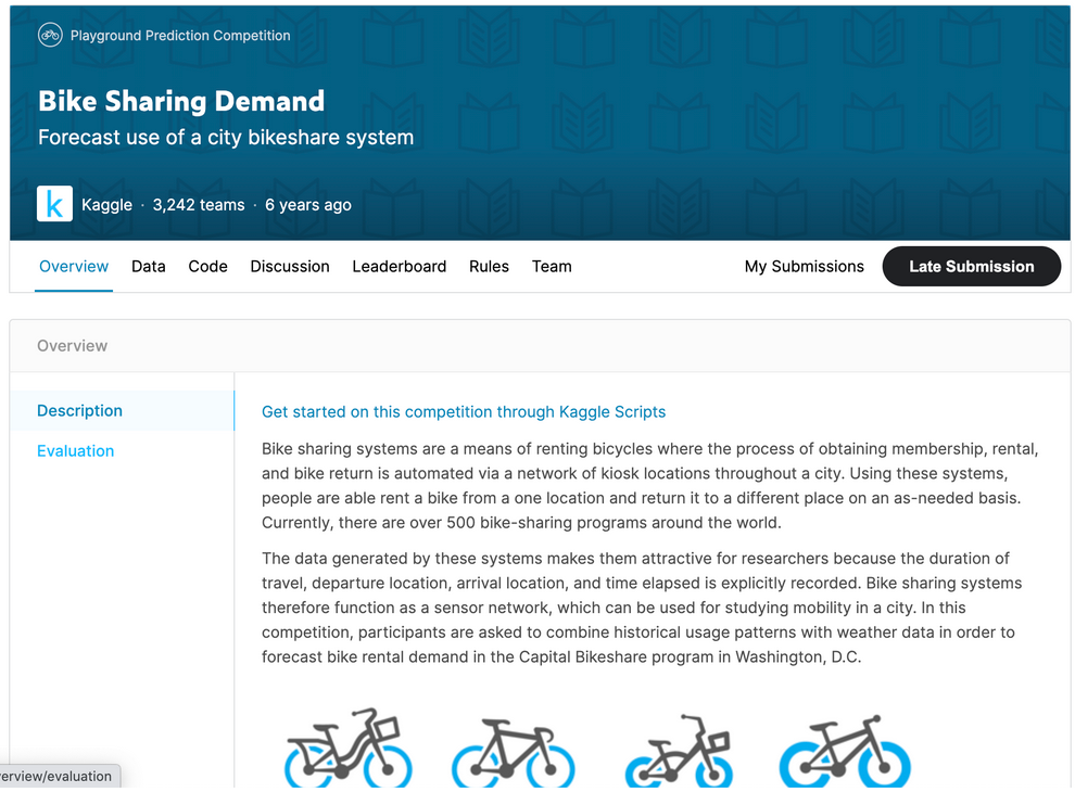 Bike Sharing Demand Prediction with AutoGluon